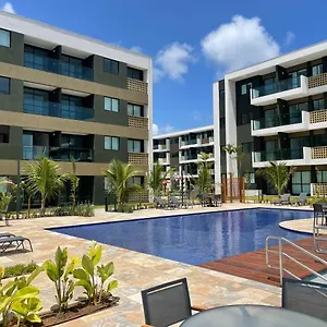 Flat Estudio De Luxo - De Muro Alto - Piscinas - Ideal Casais, Familias Com Criancas - Ap Completo - Ar Cond, Wi Fi, Netflix, Estacionamento - 400 Mt Do Mar Pôrto das Galinhas